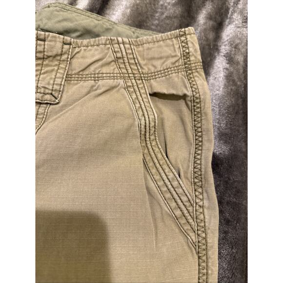 Eddie Bauer-Womens Cargo Crop Lightweight Pants-Size 12 Tall-Olive Green - Picture 6 of 14